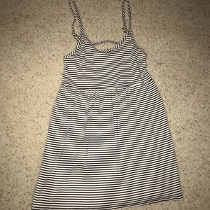 Striped mini dress